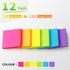 Pop Up Sticky Notes 3x3 inch, 12 Pads/Pack, 100 Sheets/Pad, Total 1200 Sheets in Bright Colors