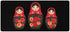 Generic Russian Nesting Dolls Funny Gaming Mousepad with Stitched Edge Rubber Base Desk