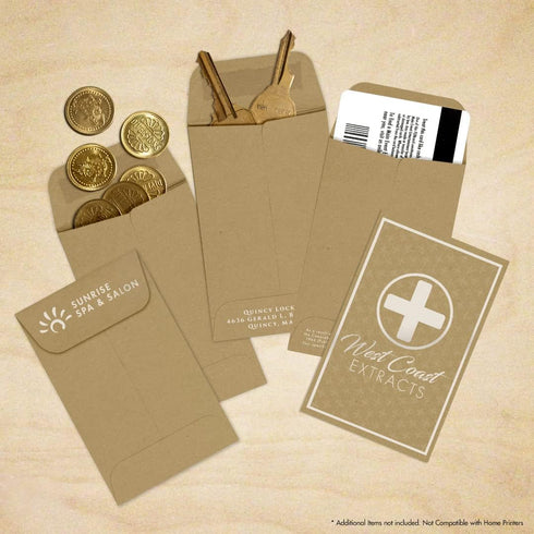 LUXPaper #1 Coin Envelopes - 2 1/4" x 3 1/2" Grocery Bag Brown, 250 Qty, 70lb. Text