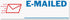 ACCUSTAMP2 035541 1 5/8 1/2 Pre-Inked Shutter Stamp, Red/Blue, EMAILED, x