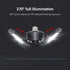 KONPWAY 6000 6500K 60W, Deformable LED Garage Light - Lumen Daylight Three Leaf Garage Organization Ceiling Lighting