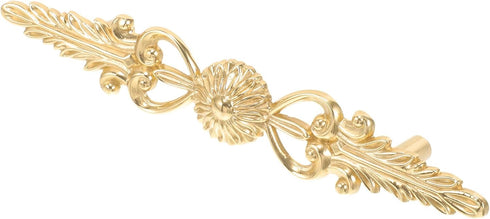 Toddmomy Brass Double Cabinet Handle Decorative Metal Drawer Pull for Dresser Kitchen
