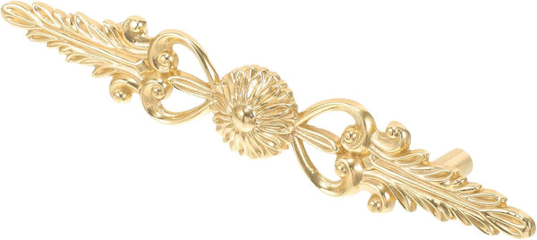 Toddmomy Brass Double Cabinet Handle Decorative Metal Drawer Pull for Dresser Kitchen