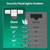 70W 7000LM 4 6500K IP65 LED Flood Lights Outdoor, Switch Controlled Security Lights with Heads, Adjustable Heads