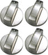 XIAHIOPT 4Pcs Stove Cooker Knob Burners Control Knob Heavy Duty Metal Cooktop Control
