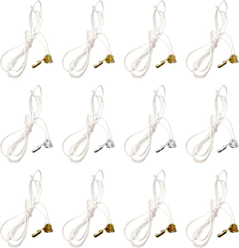 SIXDAWANJIA 12 Pack Ceiling Fan Pull Chain Extender - Light Fixture Pull String