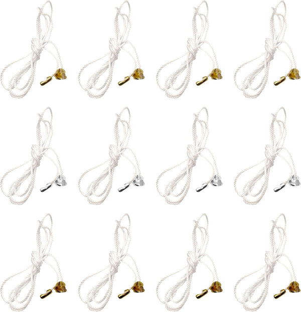 SIXDAWANJIA 12 Pack Ceiling Fan Pull Chain Extender - Light Fixture Pull String