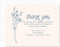 Simple Blue Wildflower Funeral Thank You Cards, Personalized Sympathy Acknowledgement Cards, Bereavement