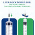 100Pcs 22 Gauge 1 Inch Luer Lock for Industrial Lab, Measuring and Plants, Individually Sealed