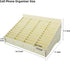 HengTianMei HTM 48 Grid Wooden Cell Phone Holder, Desktop Organizer Storage Box for Classroom Office