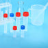 PATIKIL 10mL Plastic Test Tubes, 80 Pack Graduated Vial Container with Red Clear Screw Cap