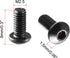uxcell M2.5x6mm Thread Button Head Hex Socket Cap Screw Bolt, 100pcs