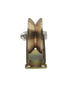 V-Type Groove Wheel, Heavy Duty Rigid Caster with Bracket, for Inverted Track, Rolling Gate, Sliding Gate, Industrial Machines, Wire Rope Rail, Pack of 2 (3 inch V-Type)