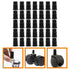 SEWCHICS 35pcs 19x32mm Small Stem Caster Sleeves Insert Caps Wheel Socket Replacement for Furniture Casters Compatible