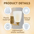 TOPWEL 2Pcs 4.523.93inch 30mm White Frosted Plastic Horseshoe Lampshades Flat Head Oval Chandelier Shade with Upper