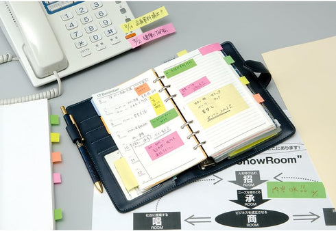 Yamato RK-15CH-A Sticky Notes, Memoc Roll Tape with Cutter, 0.6 inches x 32.8 ft