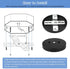 Helunsi 2 Sets 4 inch 4" Light Fixture Mounting Bracket, Universal Crossbar for Lighting, Ceiling Fan Mounting Plate