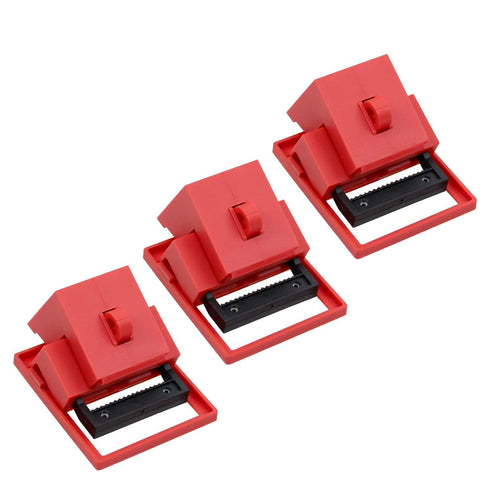 Circuit Breaker Lockout Device for 480/600 Clamp-on Electrical Single Pole Breaker (3Pcs)
