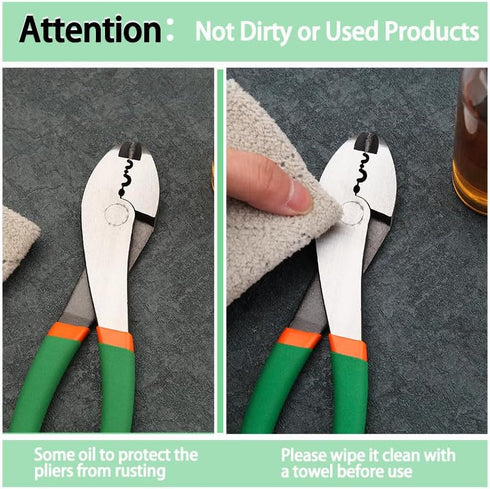 Electrician's Terminal Crimp Pliers with Cutter, Wire Crimping Tools for 10 to 22 AWG Terminals and Connectors