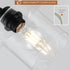 1 E26 2 Packs Light Hanging Pendant Light Fixtures, Adjustable Black Pendant Lights Kitchen Island, Modern Farmhouse