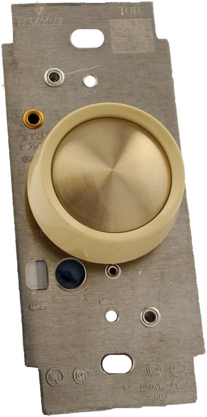 Leviton 6616-1XI 5 Amp, 120 Volt Ac 60Hz, Single-Pole, Trimatron Full Range, Rotary Fan Speed Control, Ivory by Leviton