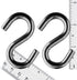 316 Marine Stainless Steel Heavy Duty S Hooks, 4 Pack for Hanging Plants, Hammock, Swing - 2.5 Inches Long