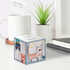 Whimsical Cats Sticky Note Cube, 600 Sheets, 2.75" Memo Block Printed on 4 Sides, Different Feline Design On Each Side