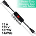Outdoor Waterproof On/Off Switch Extension Cord, Heavy Duty 125v/250v Black SJTW Cord (1.5 Ft)