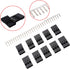 CHENBO 620pcs 2.54mm/0.1" Wire Jumper Cable Pin Header Connector Housing Assortment Kit with Male Female Crimp Pins.