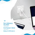 Ceptics US to UK Plug Adapter, Ultra Compact Power Adapter for USA to Type G Countries, 2 Pack