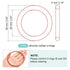 MECCANIXITY Silicone O Rings, 3.23" ID 3.54" OD 5/32" Width Rubber Washers for Plumbing Faucets Pipe Repair (2 Pack)