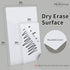 Dry Erase Sticky Note Pads 5x7" | 12pcs Reusable White Board Stickers for Office, School Supplies