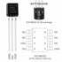 5X DS18B20 Programmable Resolution 1-Wire Interface Temperature Sensor Analog Digital Output TO-92 Package for Arduino
