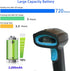 Rabitpos 1D 2D QR Code Scanner, Handheld Barcode Scanner Wireless Support Screen Scanning, Automatic Sensing Reader