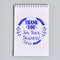 Pre-Inked Grateful Blooms Business Thank You Stamp | Professional Custom Pre-Inked Stamper