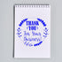 Pre-Inked Grateful Blooms Business Thank You Stamp | Professional Custom Pre-Inked Stamper