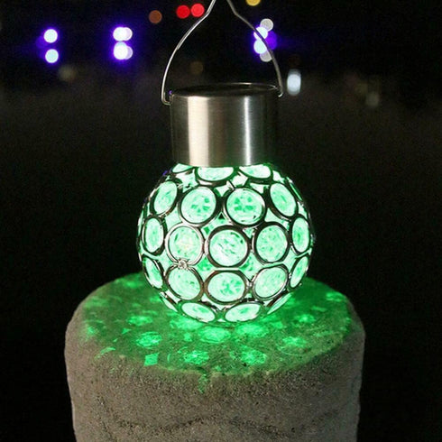 ansu Multi-Color LED Solar Lantern - Waterproof Outdoor Light