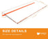 Beego Ergonomic Computer Keyboard Stand - Clear Acrylic Keyboard Riser Tilted Keyboard Holder Keyboard Tray with Orange