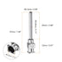 10pcs 12Gauge Stainless Steel Dispensing Needles, 1" All Metal Glue Needle Tube Blunt Tips Luer Lock for Thick Liquids, Ink, Glue, Lab Use