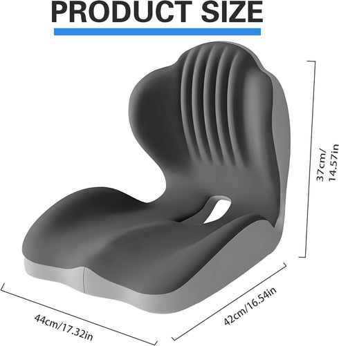 Ausakee Tailbone Seashell Memory Foam Seat Cushion -for Office Chair, Truck seat, Car Seat,Desk Chair, Airplane