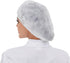 Disposable Bouffant Hair Nets for Cooking & Beauty, 24-inch White & Black Caps.