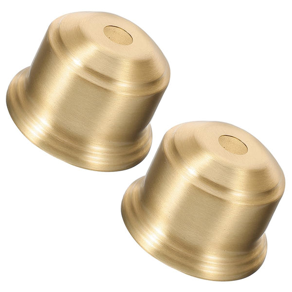 2pcs Brass Lamp Socket Cup E27 Semi-Threaded Vintage Lamp Holder with Metal