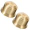 2pcs Brass Lamp Socket Cup E27 Semi-Threaded Vintage Lamp Holder with Metal