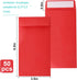 Red 100 Pack Cash Envelopes 3.5 x 6.5 inch, Coin Self Seal Envelopes for Savings Plan, Money Envelopes for Cash