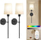 Battery Operated Wall Sconce Set of Two, Dimmable Sconces Wall Decor, Rechargeable
