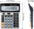 M&G Desk Calculator, 12 Digit Extra Large LCD Display, Dual Solar Power and Battery for Office Home School