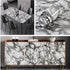 24"x197" Countertops 24"x197") Yancorp White and Black Contact Paper Peel and Stick Glossy Marble Wallpaper Marble