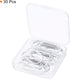 MECCANIXITY 30 Pcs Wide Paper Clip Coated Large Clips, 2 Inch White Bookmarks for Organizing Office Home