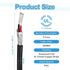 1Pcs UL2464 16AWG 9.14m(30 300V 2 MECCANIXITY Shielded Cable Ft) Conductor PVC Electrical CNC Wire with Double-Layer
