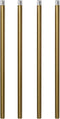 Brushed Brass M10 Threaded Extension Rod 12 Inches for Pendant Light, Chandelier,